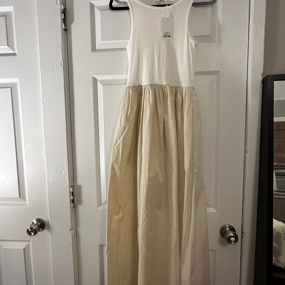Petal & Pup White and Cream Maxi Dress